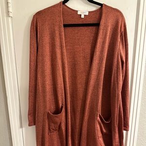 Lularoe Sarah open front cardigan size L